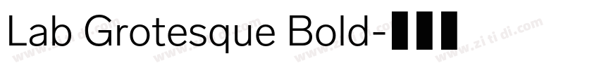 Lab Grotesque Bold字体转换